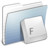 Graphite Stripped Folder Fonts Icon